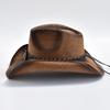 New Men's Women's Vintage Western Cowboy Hat Handmade Straw Weaving Beach Sun Hat Gentleman Lady Cowgirl Jazz Hat