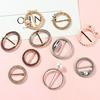 Yousheng Clothes Corner Knotted Buckle Elegant Faux Pearl Rhinestone Round Love Heart T-shirt Scarf Clothing Corner Tie Clip Ring Fashion Jewelry