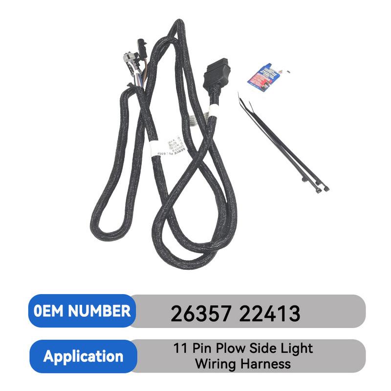 11 Pin Vehicle Side Light Wiring Harness Replace 26357 22413 Fit for Western Fisher Blizzard SnowEx Plows with Dust Cover