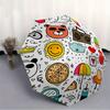 1pc Cartoon Icons Automatic Open/Close Umbrella, Umbrella with cartoon Design, Portable Compact Umbrella for Men & Women, Good Holiday Gift