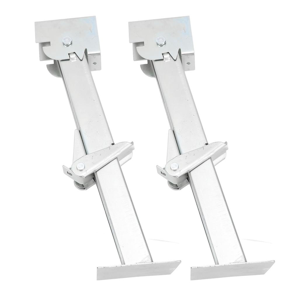 2PCS Stabilizer Jack 650lbs Support 1000lbs Lifting Capacity Galvanized Telescoping Adjustable Swing Down Stabilizer Jack Stand