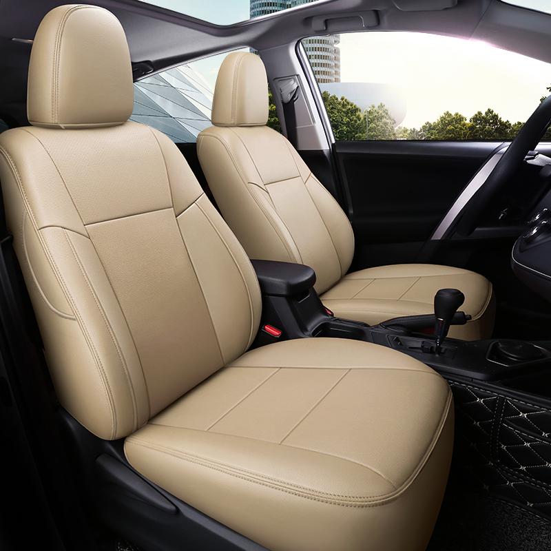 Original Car 1: 1 Design Car Seat Covers For Toyota RAV4 2013-2018 Full Covered Cushion Car Seat Protective Cover Auto Parts