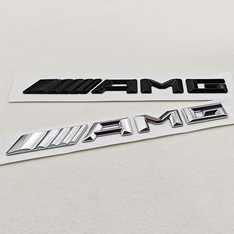 3D ABS Car Letters Logo AMG Badge Rear Trunk Emblem Sticker Mercedes Benz AMG A B C E G W211 W203 W204 W210 W124 Accessories