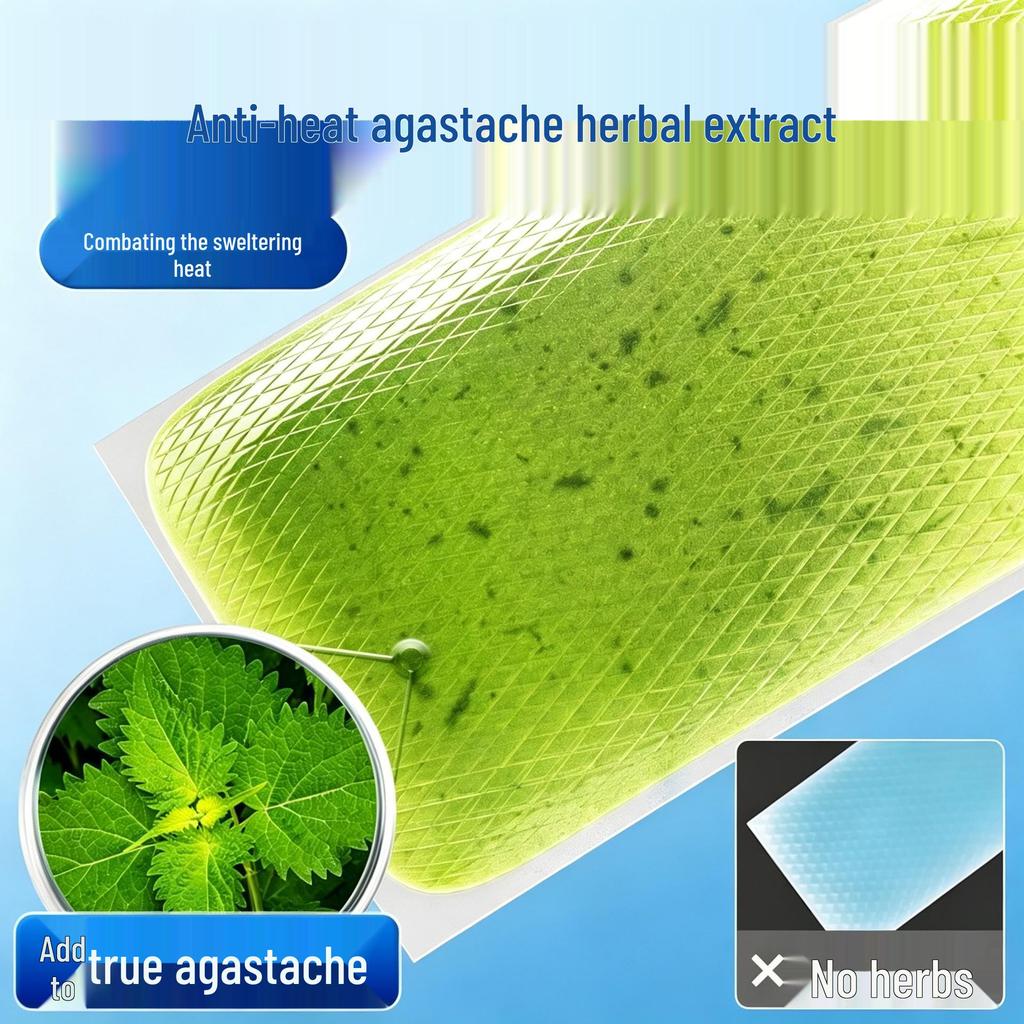 Summer Cool Agastache Cooling Sticker: Ice Pack for Student, Military, Travel, and Heat Relief