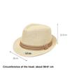 Breathable Belfry Trilby Hat Linen Jazz Beach Hat Retro Fedora Sun Hat  Men