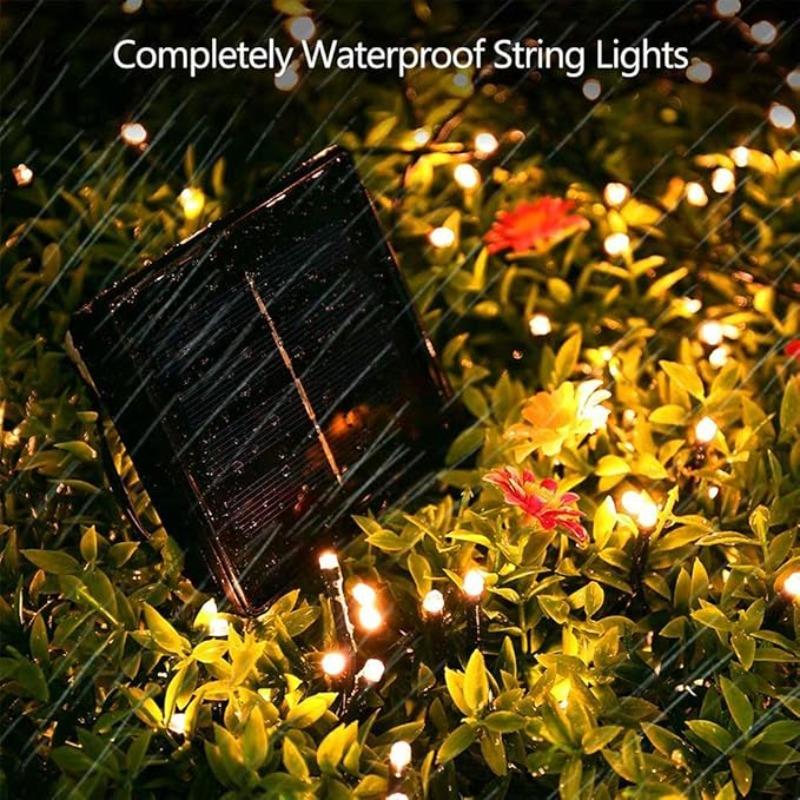 1/2 PCS Set of Solar String Lights Outdoor Garden Fairy Lights 8 Modes Suitable for Fences Trees Weddings Pergolas