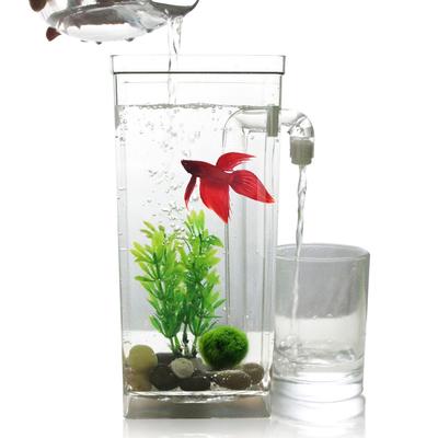 Self Cleaning Tank LED Mini Fish Tank Aquarium Cleaning Convenient