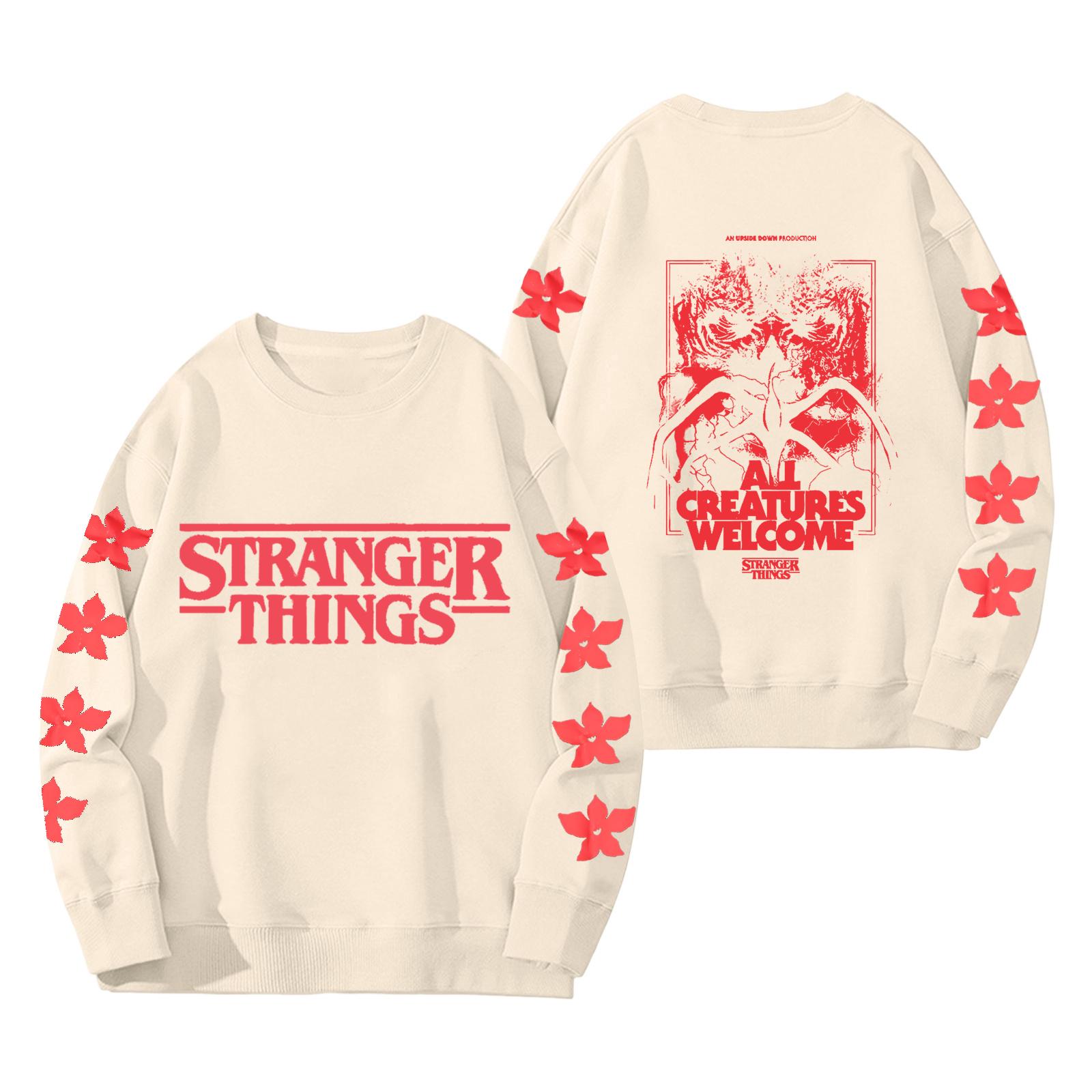 

Женский модный и повседневный свитшот с длинным рукавом, круглым вырезом и принтом XXXL бежевый