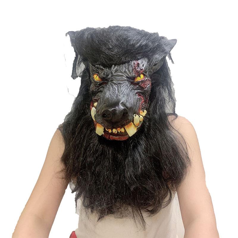 Halloween Ghost Face Mask, Scary Devil, Creepy and Funny, Masquerade Ball Performance, Latex Werewolf Style