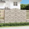 Gabion Baskets with High Arch 3 pcs 300 x 30 x 200 220 cm Galvanized Iron