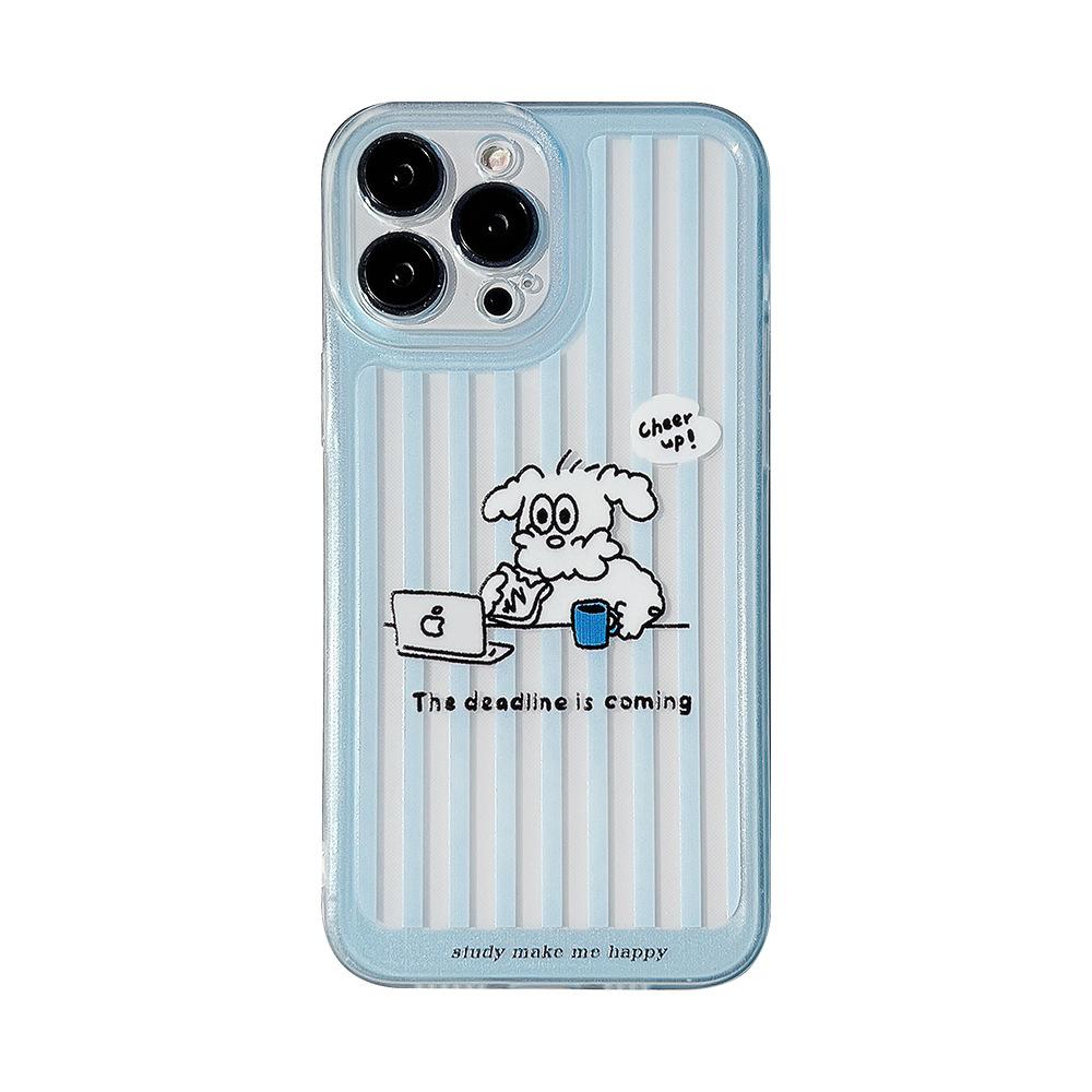 

Dog Korean Style for IPhone16 for Apple Phone Case 17pro Varnish 14plus Silicone 8/X for 13 17promax