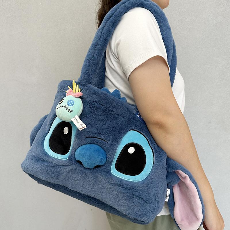 Genuine Stitch Plush Bag Cute Large Capacity Woody Autumn And Winter Plush Shoulder Bag Sullivan Tote Bag Book