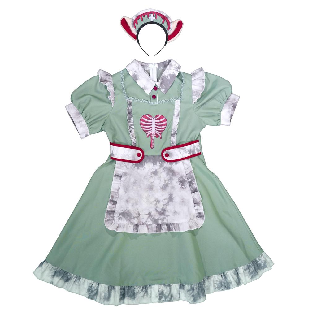 Neo Zombie Cosplay Halloween Droga Sestra Kočka Zelená [Čirý Kámen] Dámský