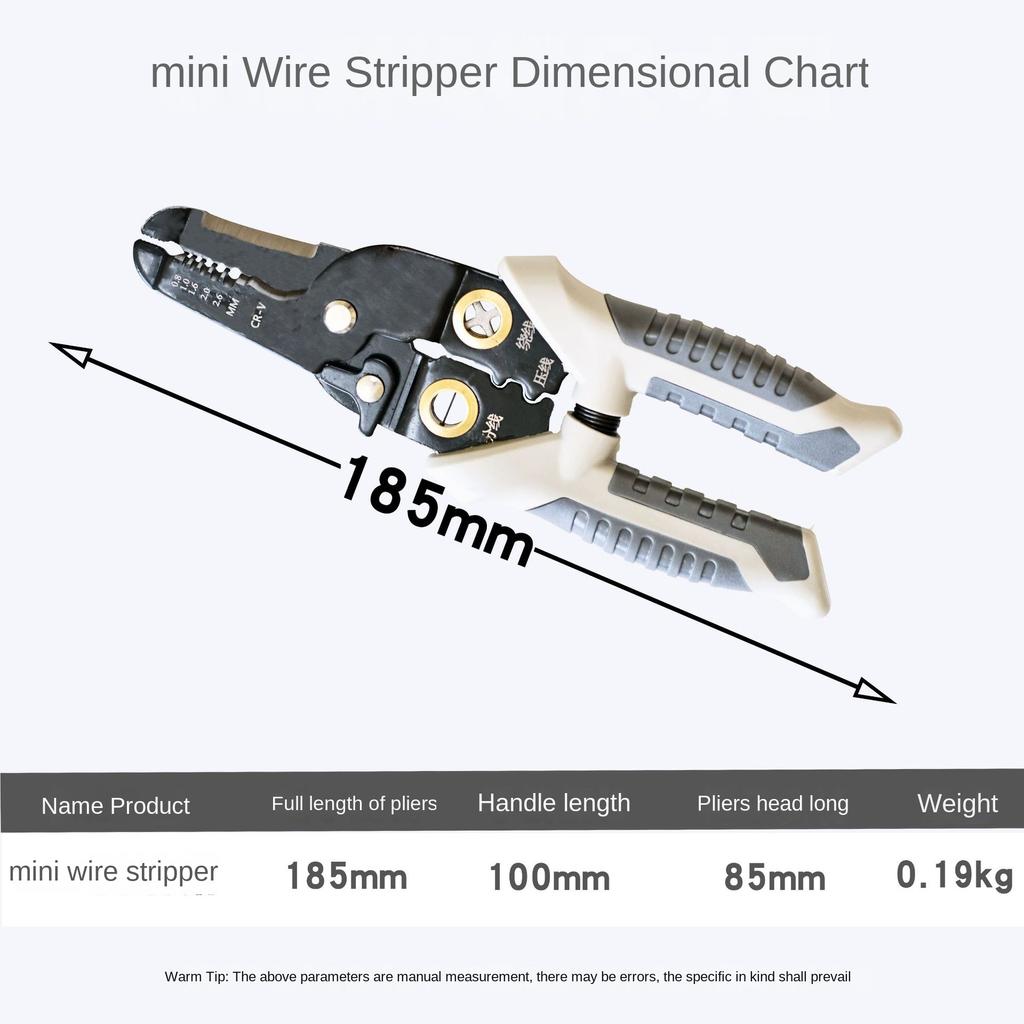 Multifunctional Wire Stripper Tool Easy To Use Wire Cutter for Wire Bending Wrench Splitting Pulling New Type of Elbow Pliers