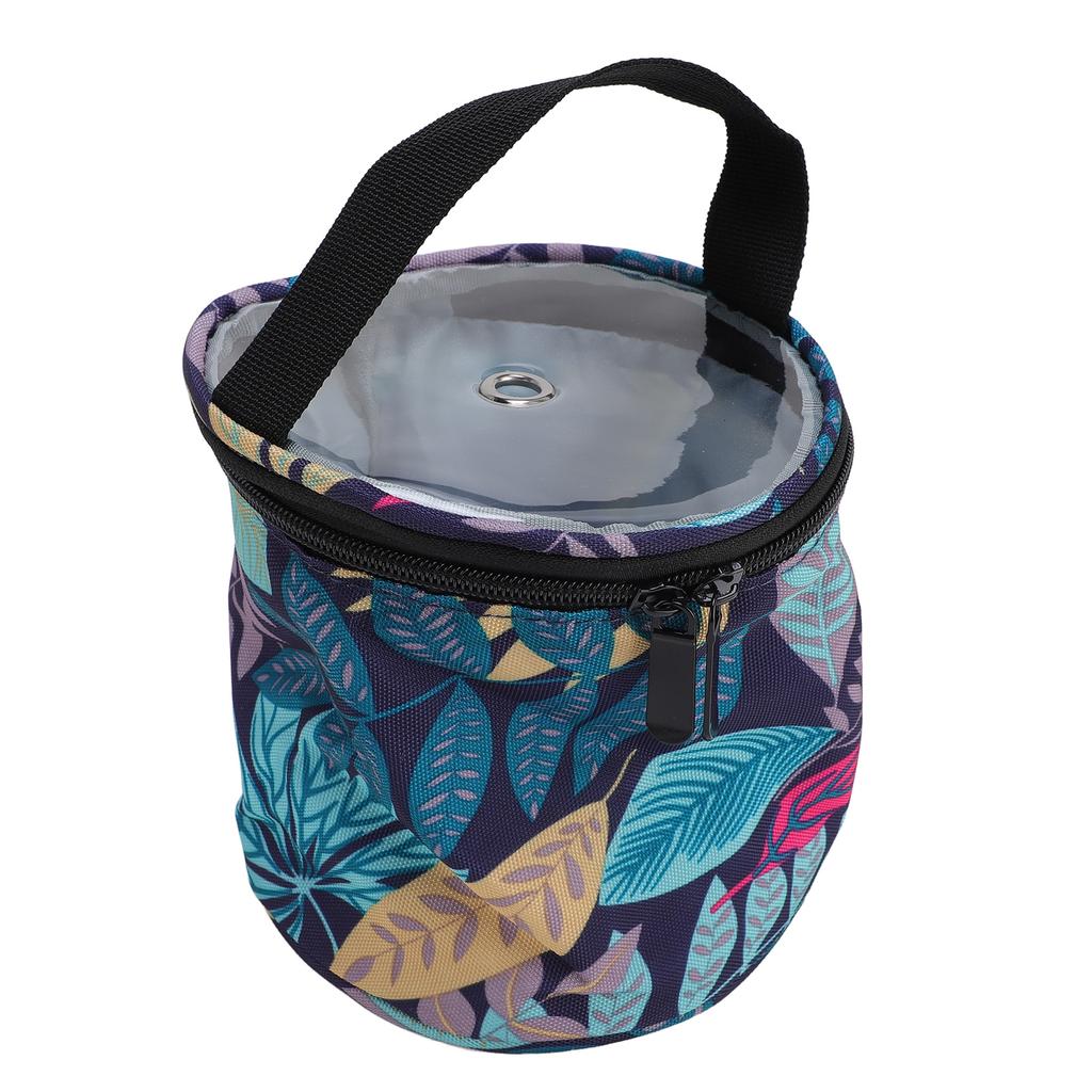 Tragbare Garnaufbewahrungstasche Häkeln Stricken Kompakter Halter Organizer Nähzubehör S mit Loch