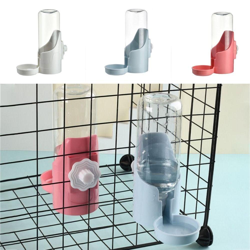Hanging Cats Water Dispenser Transparent Rabbit Food Container Rabbit Water Bottle  For Puppy Bird