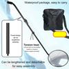 Under Car Inspection Mirror with Light Telescoping Handle Adjustable Angle Magnifying Vehicle Security Tool