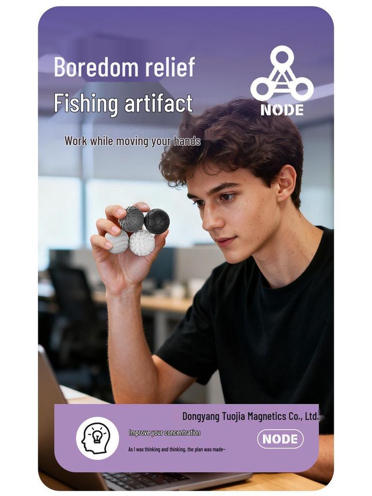 Magnetic Sensory Silicone Ball Stress Toy