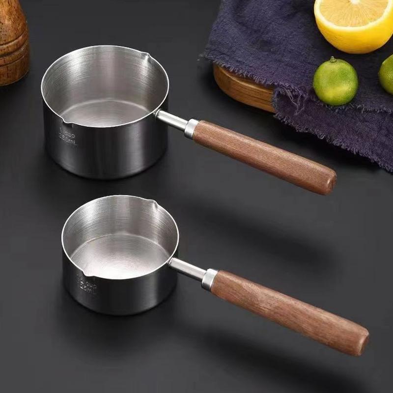 125ml/250ml Induction Sauce Pan Stainless Steel Hot Oil Pot Milk Pan Small Saucepan with Ergonomic Handle
