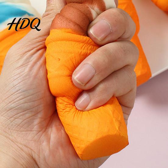 Slow Rebound Stress Ball Realistic Ice Cream Cone Squeeze Toy Slow-Rising PU Fidget for