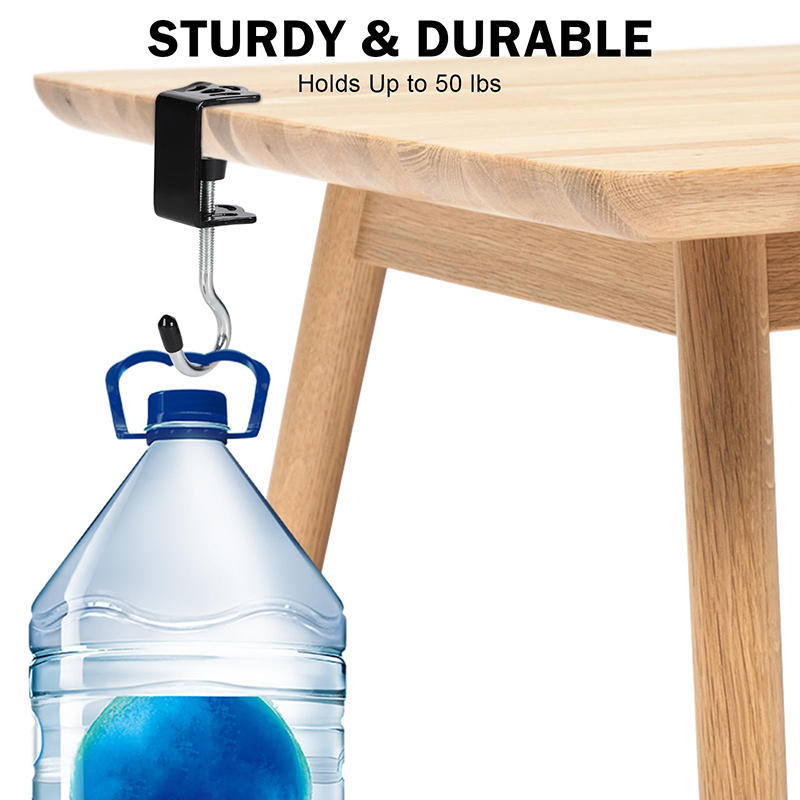 Schreibtischhaken für Studenten Abnehmbar & Bohrfreier Rucksackhalter für Tischkante Wohnheim & Klassenzimmerorganisation