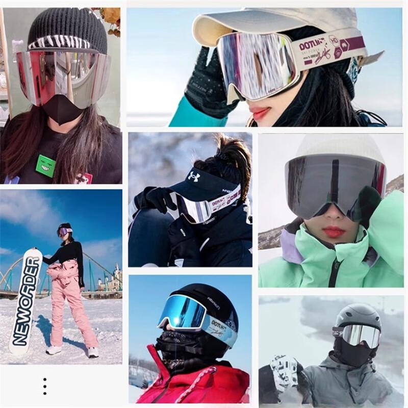 Frameless Magnetic Anti-Fog Ski Goggles