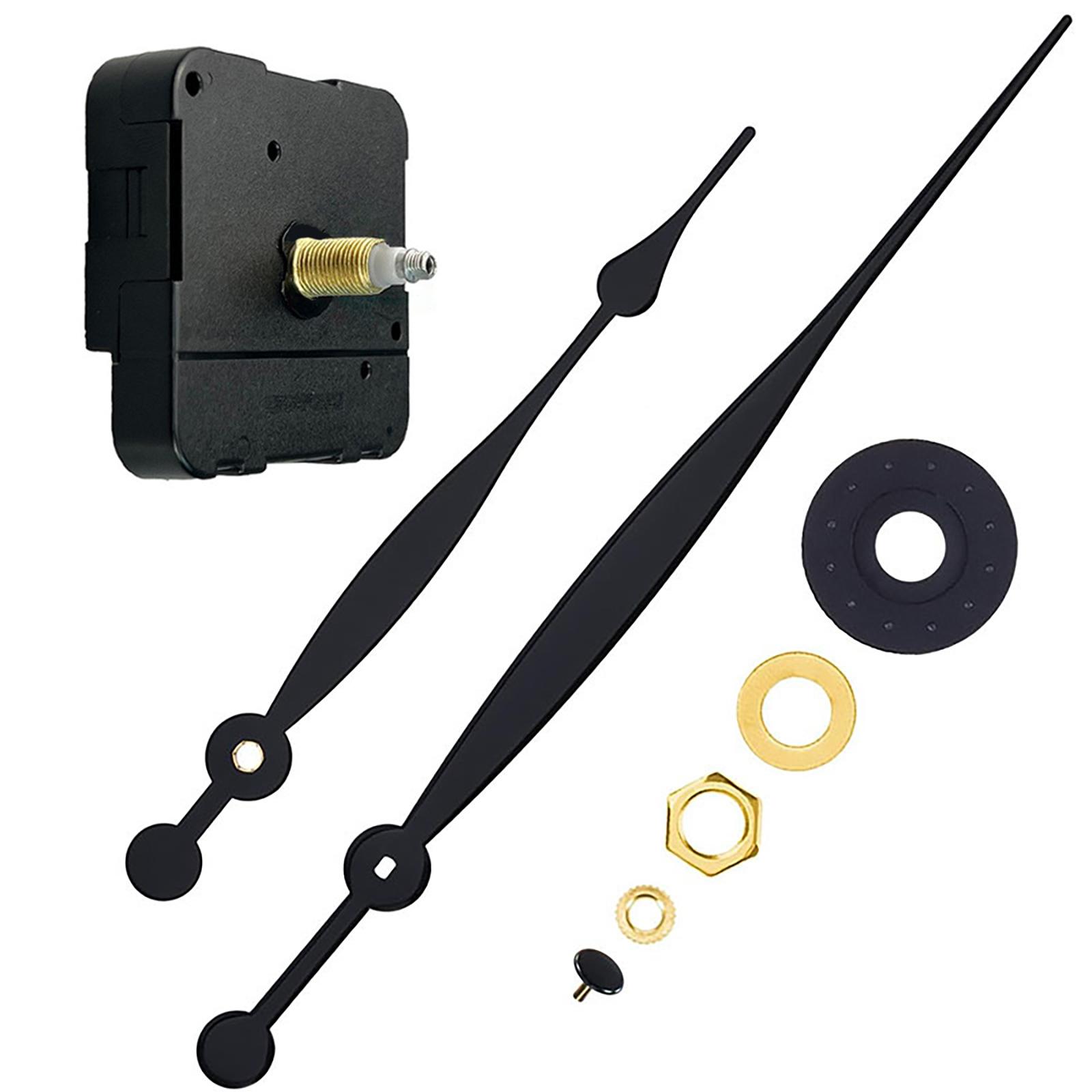 

High Torque Quartzs Wall Clock Movement Replacement Parts with Long Spade Hands for Crafting Clock Repair Accessories B