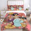 3pcs Princess Jasmine Quilt Set - Soft and Comfortable Bedroom, Guest Room and Dorm Decor Bedding Set 1 Quilt Cover + 2 Pillowcases.Q085