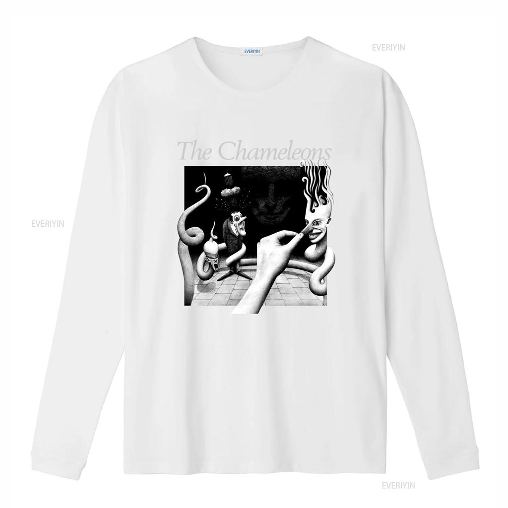Vintage Sombre Surréaliste The Chameleons Groupe Post-Punk Impression T-shirt Décontracté vintage Lavé Confortable homme Élégant Unisexe graphique