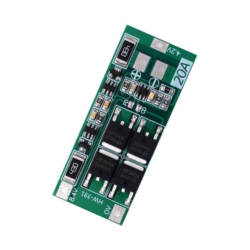 1-30PCS HW-391 2S 20A 7.4V 8.4V 18650 BMS Module 18650 Lithium Battery Charger Protection Board Standard/Balance Module for DIY
