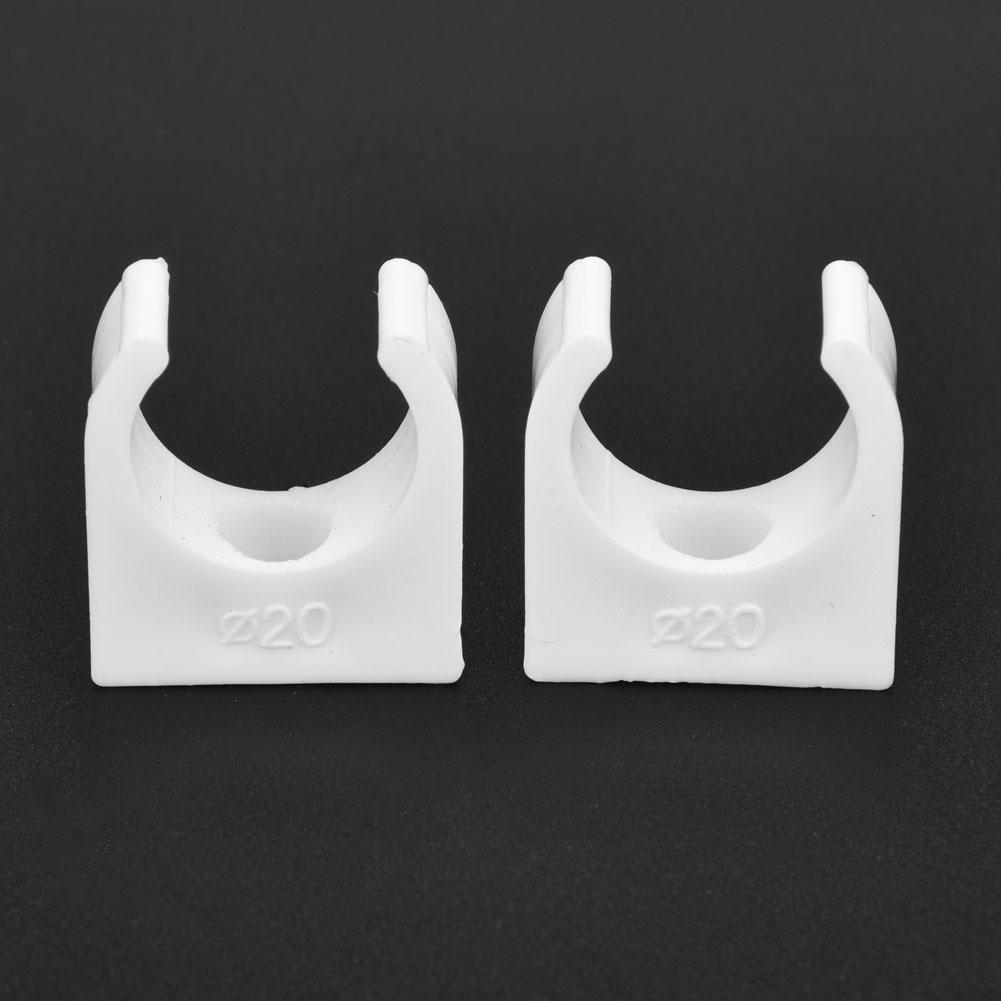 20 pezzi 16202532mm Fascette a U per Tubi Fissaggio Tubi dell'Acqua con Viti (20 millimetri)