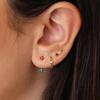 Colorful Zircon Stud Earrings: Versatile Cartilage Jewelry for Christmas