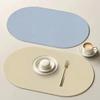 Non-Slip Heat Resistant Table Placemat Waterproof Kitchen Dining Placemat Fake Leather Cup Coaster Home Supply