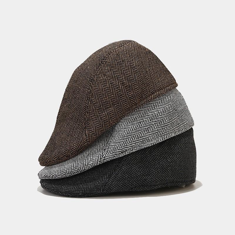 Classic Beret Hat For Winter With Polyester Fabric And Warmth For Men And Women
