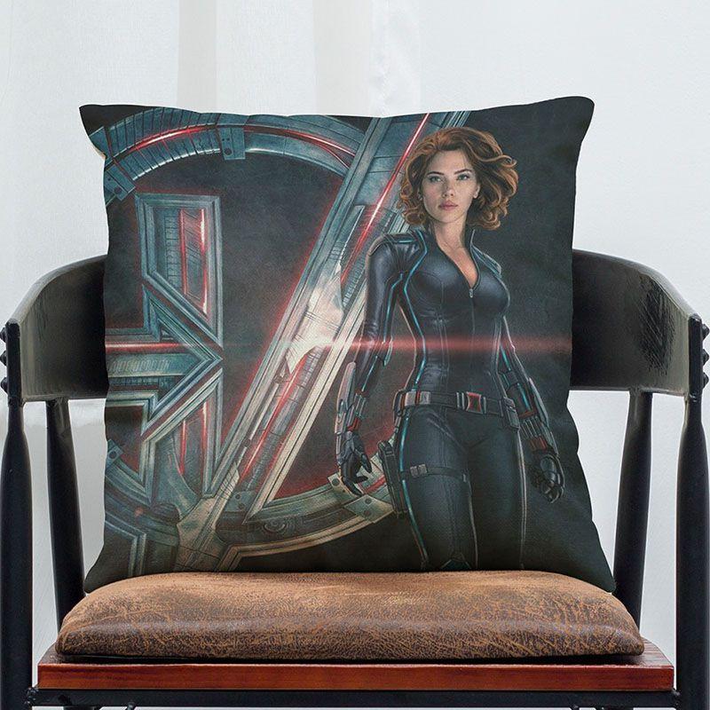 Luxurious Super Soft Avengers Alliance Cushion Cover Featuring Iconic Iron Man Design