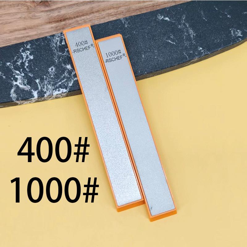 RSCHEF New Orange Base Diamond Whetstone for Knife Sharpener Sharpening Stone Diamond Whetstone Honing Stones Oil Stone SET