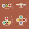 Suction Wheel Fun Rotating Toy Multi-scene Playable Compact Portable Suction Adsorption Smooth Surface 3pcs
