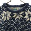 ROYAL NORTH MILLS OUTFITTERS 80s 90s Made In USA Old Nordic Pattern Long Sleeve Sweater Men's Used