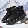 Herren Warme Schuhe mit Fleecefutter Jungen Stiefeletten Mädchen Strapazierfähiger Stiefel Winter Neu Schneestiefel für Damen Rutschfeste Outdoor-Schuhe