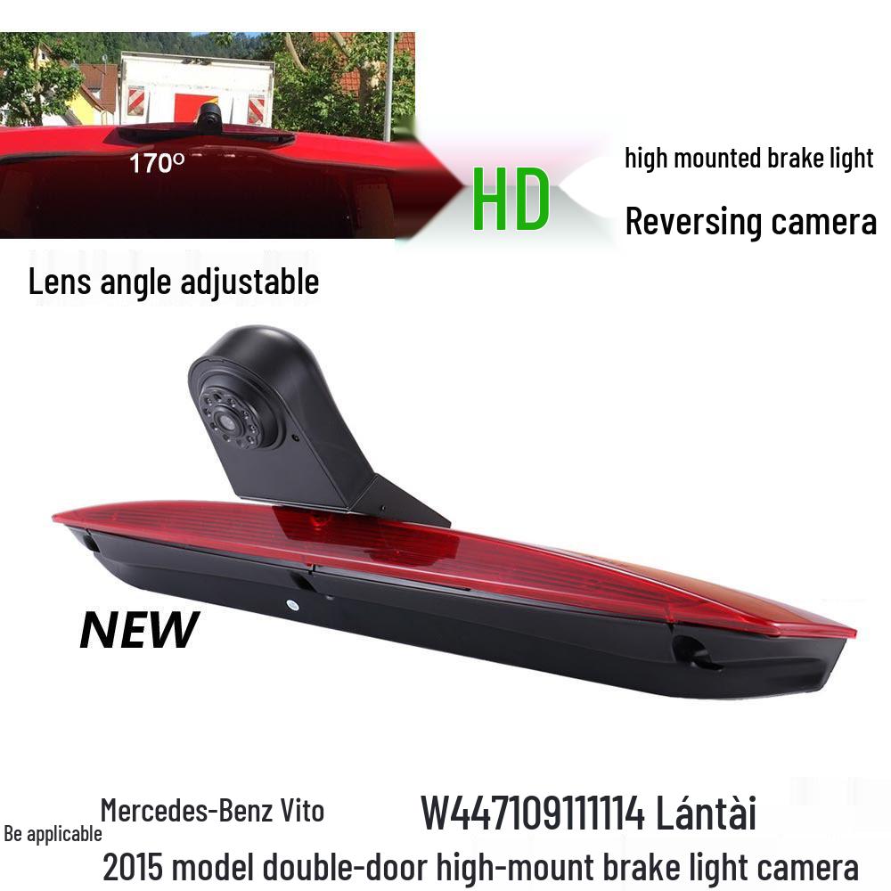

Compatible for Mercedes-Benz W447 109 Vito 639, High-Mount Brake Light Rearview Camera. Plastic