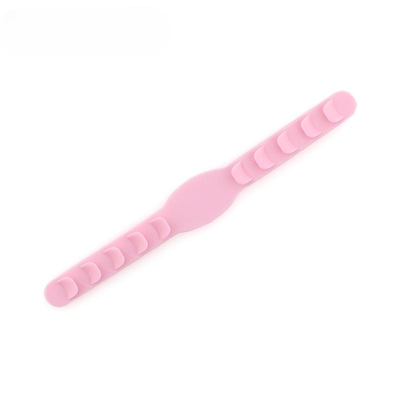 Маска Anti-Lerel силиконовая лента зажим крюк веревка удлинитель пряжка мягкий пятискоростной ремень 5set розовый