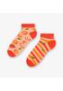 Short Men's Mismatched Socks with Oranges Art. 035 MORE ART.035 SK. MEN'S SHORT dM021 Peach/orange 39-42 EF021035C