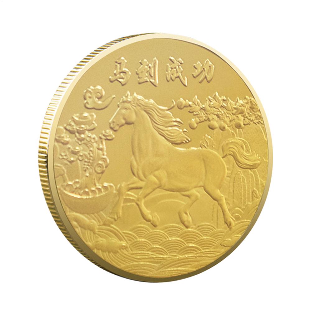 2026 Year Of The Horse Commemorative Coin Gold Traditional Success Home Decors Chinese New Year Car Decor For Cars Bags Shop