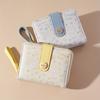 Cat Pattern Short Wallet  Clutch Sweet Coin Purse  Mini Women'S Credit Card Purse