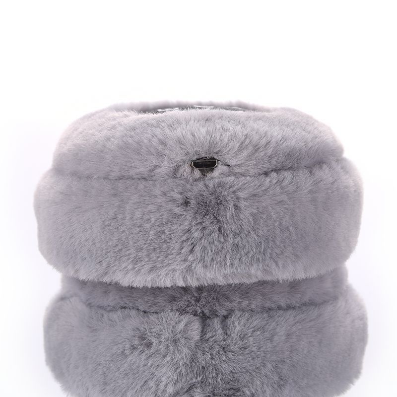 Plush Wireless Headphones, Warm Folding and Portable Computer Fuzzy Headset Women, 5.0 Wireless Earpiece for Autumn and Winter Sport Running