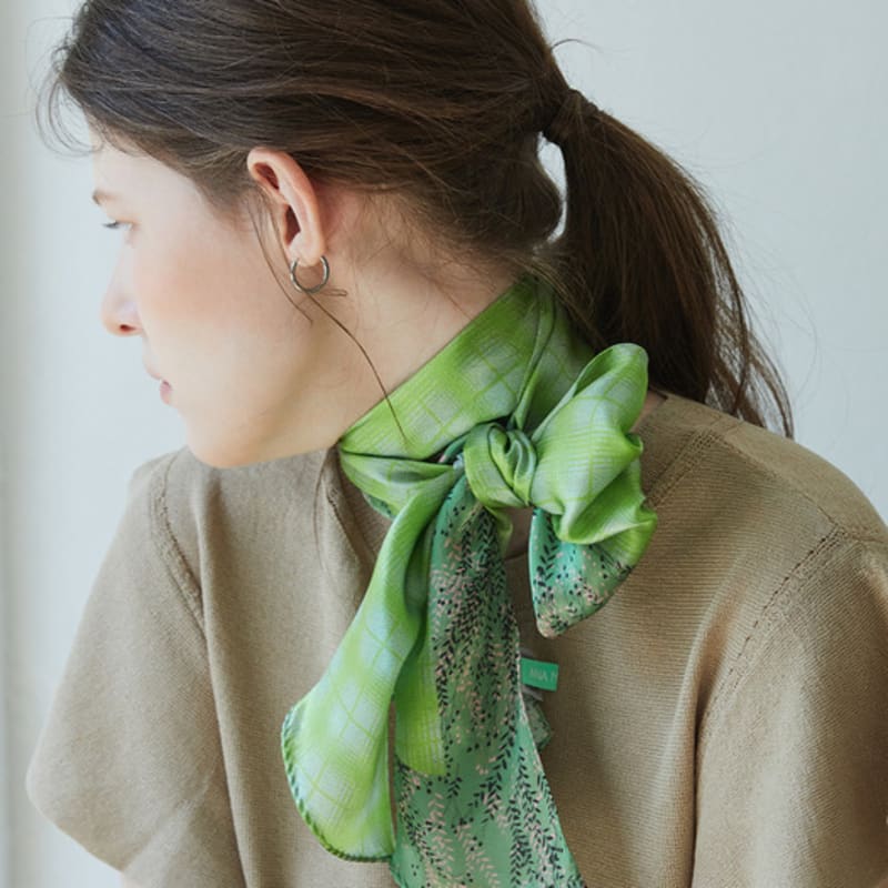 ANA MAISON The Scent of Bom Long Petit Silk Scarf [PML-1420]