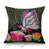 Modern Polka Dots Art Flower Vase Butterfly Pumpkin Yayoi Kasuma Japanese Style Cotton Linen Sofa Pillow Case Car Cushion Cover