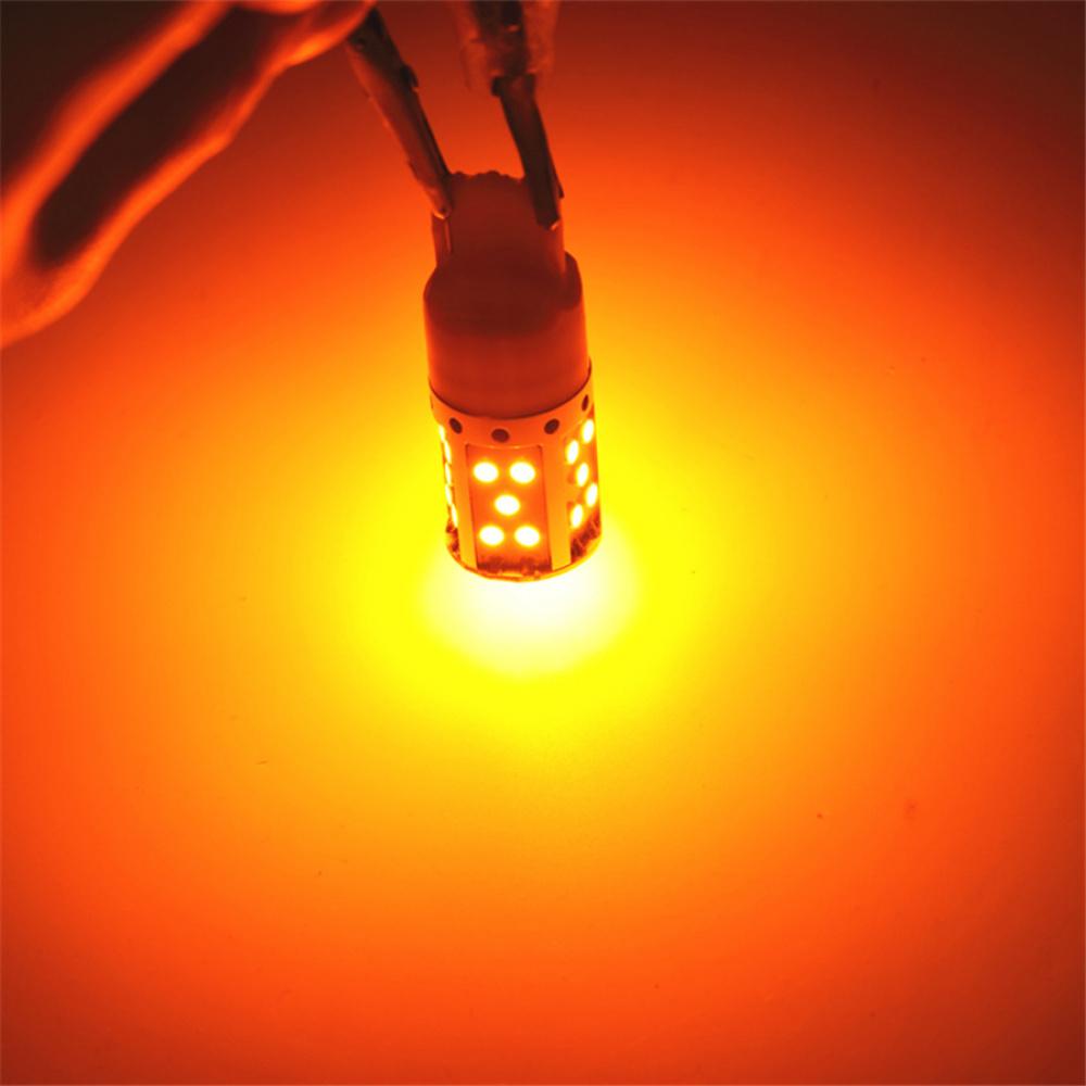 2Pc No Hyper Flash 21W Amber Bau15S 7507 Py21W 1156Py Led Bulb Turn Signal Light