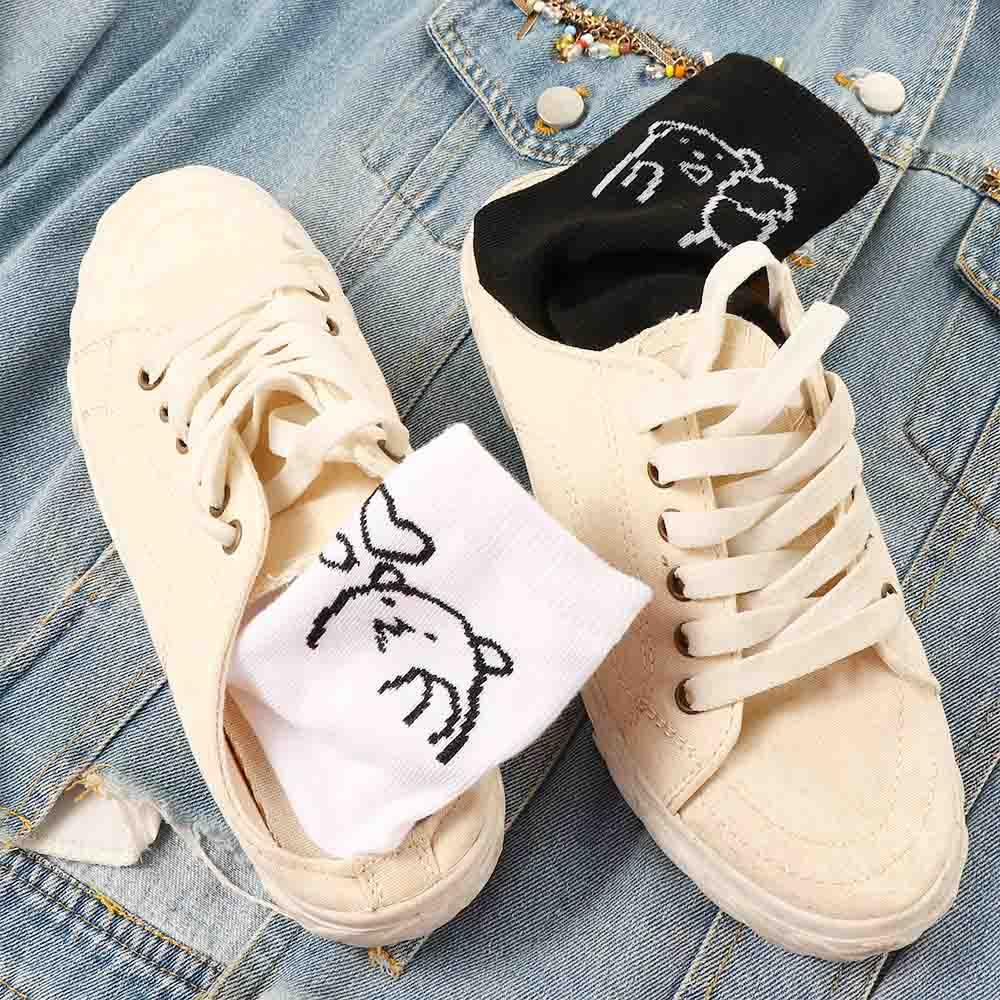 

wear Harajuku Emoticons Girls Bear Cotton Socks Mid-tube Sock College Style Socks Female Hosiery