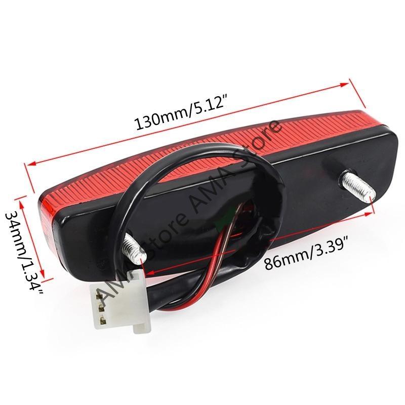 X7JF Universal 12V for DC LED Brake Stop Tail Light Indicators for Motorcycle